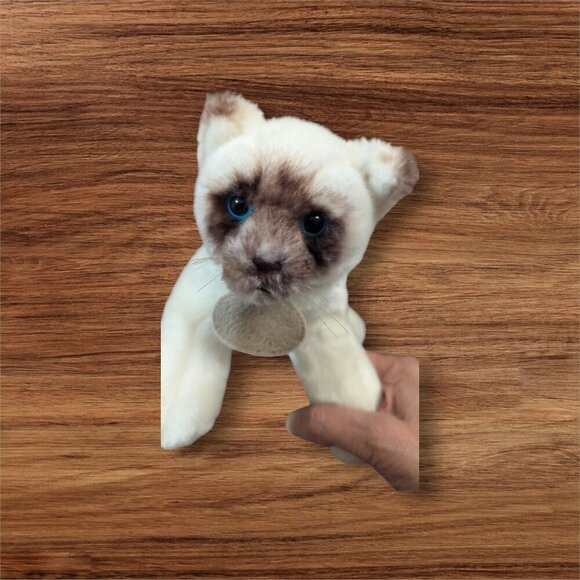 Russ Tamiko Classics Siamese Cat Plush Toy 10" Soft Stuffed Animal With Brown & - Picture 2 of 11